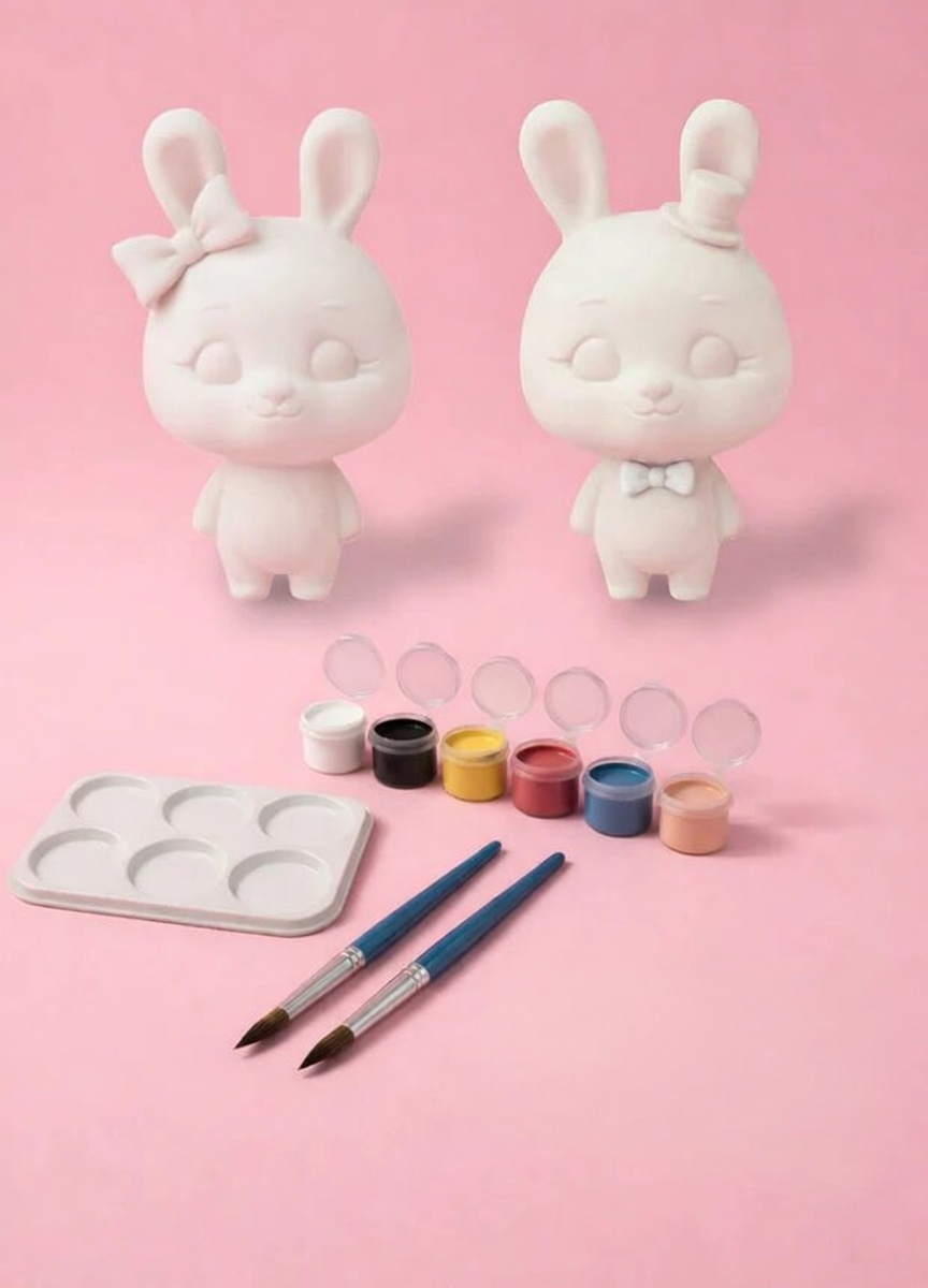 Couple Tavşancık Boyama Seti